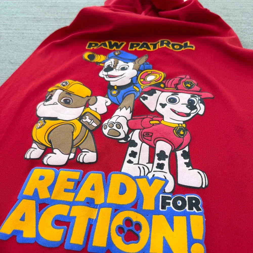 Paw Patrol Chase Mask and Cape Set Red Hooded Costume Ready For Action Kids
